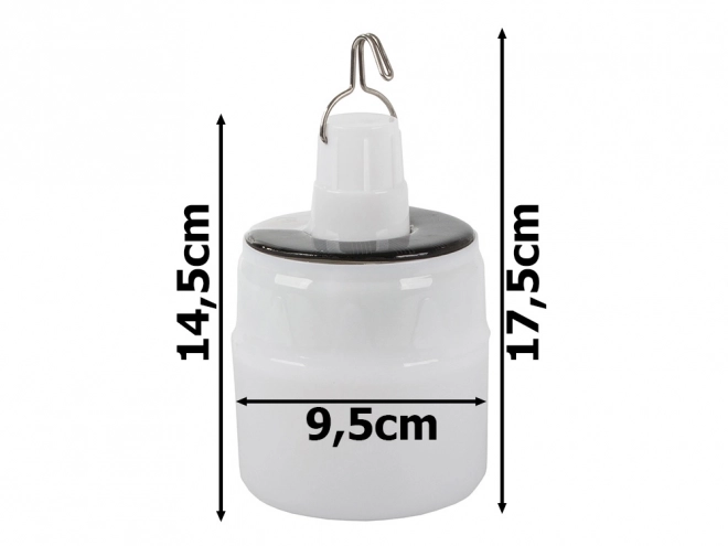 Solcellelampe til vandring og camping