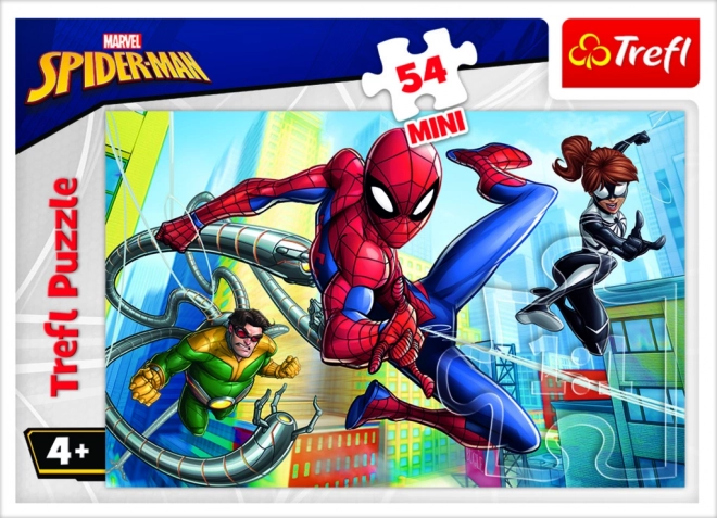 Minipuslespil Spiderman 54 brikker