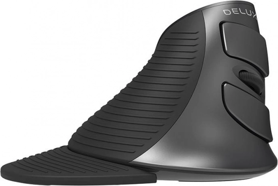 Trådløs vertikal mus Delux til ergonomisk brug
