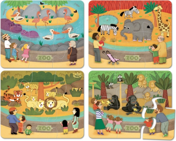 Vilac Træpuslespil Zoo