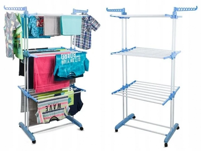 Vertikalt tørrestativ til tøj 170 x 62 x 78 cm