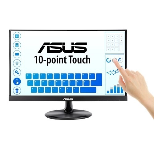 Skærm 21,5 tommer FHD IPS Touch 10P HDMI D-SUB USB Højttaler