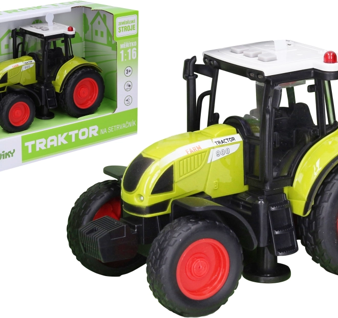 Traktor med svinghjul med lys- og lydeffekter 18 cm