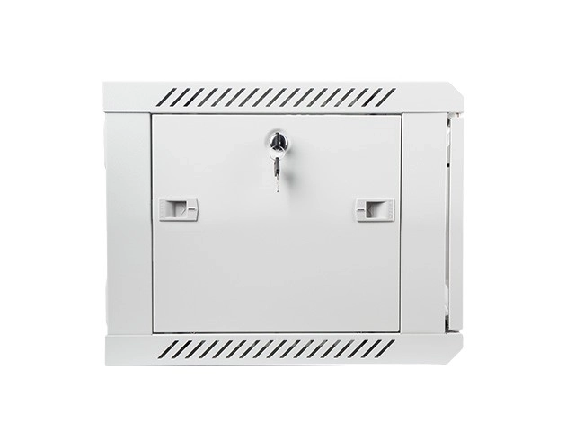 Vægskab 19'' 6U 600x450 mm Grå med Glasdører
