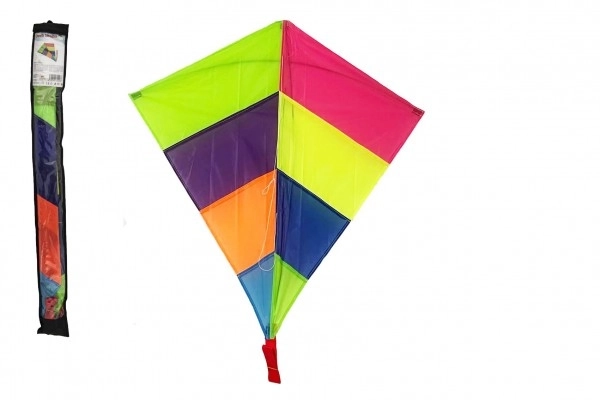 Farverig flyvende drage - 88 x 81 cm