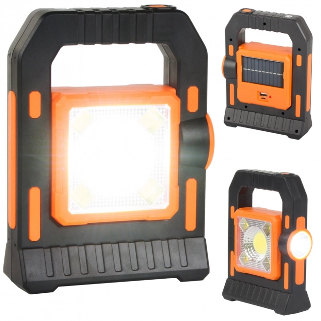 Solcelle camping LED lys med genopladeligt batteri