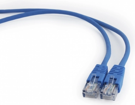 Patchkabel kat. 5e med støbt kappe 5 m blå