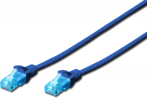 Patch-kabel U/UTP kategori 5e PVC 1 m blå
