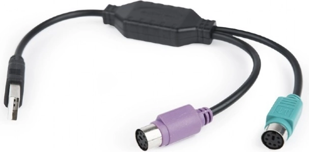 Adapter 2× PS/2 til USB for mus og tastatur