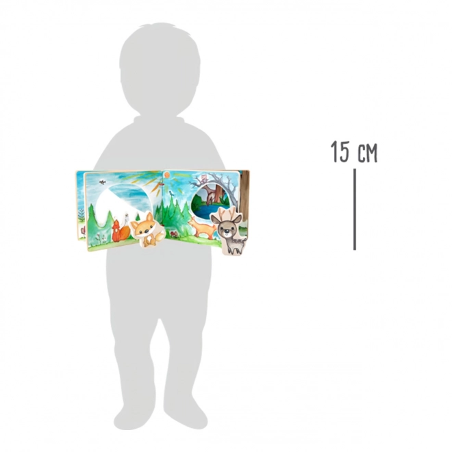 Interaktiv billede bog i træ Small Foot