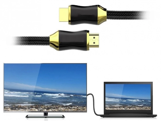 Hdmi-kabel ultra hastighed 8k 60hz 4k 120hz guld 3m