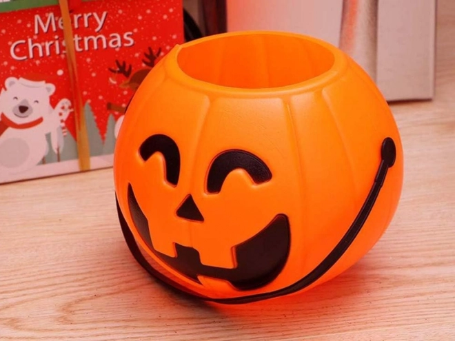 Græskarkurv til Halloween-slik