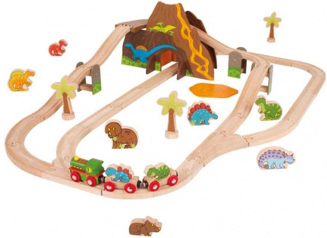 Vulkan med tunnel til spændende kørsel