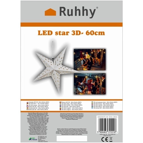 Lyspapirstjerne LED 50 cm