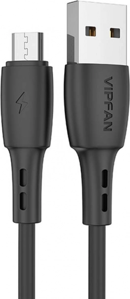 USB til Micro USB-kabel Vipfan Racing X05, 3A, 1 m, sort