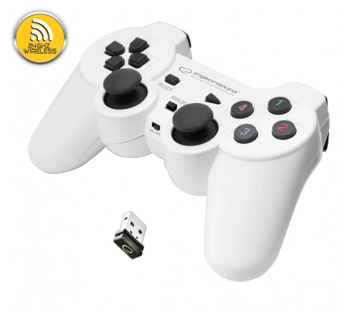Trådløs controller Esperanza EGG108W (hvid)
