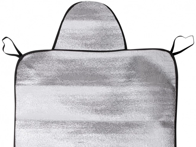 Beskyttende måtte mod frost på forrudens glas af bilen