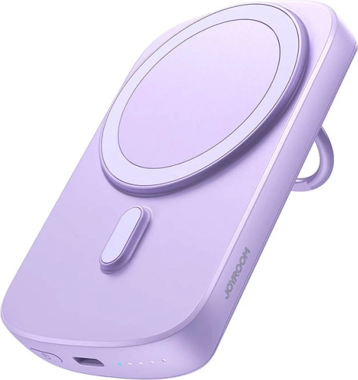 Magnetisk powerbank med ring JOYROOM 20 W 6000 mAh (lilla)