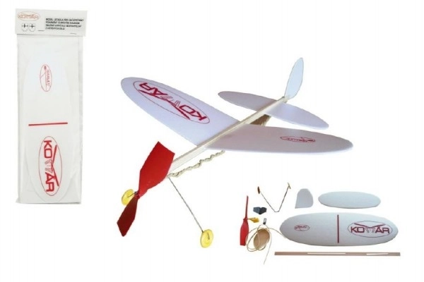 Flyvemodel Mosquito kasteplan på gummi polystyren/træ 38x31cm i pose