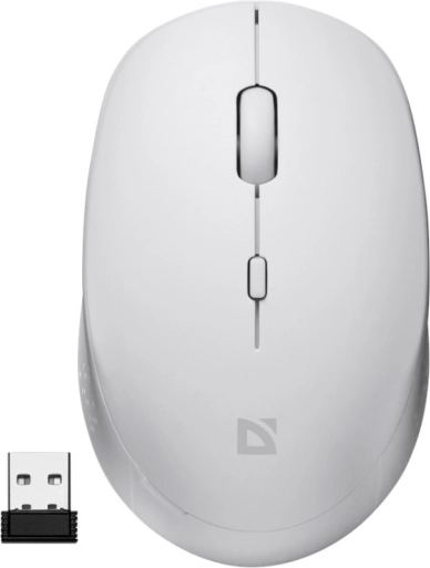 Trådløs mus Auris Silent Click MB-027 hvid