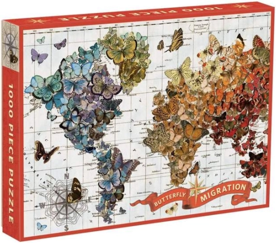 GALISON puslespil sommerfuglemigration 1000 brikker