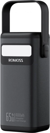 Powerbank Romoss 40000mAh 65W sort