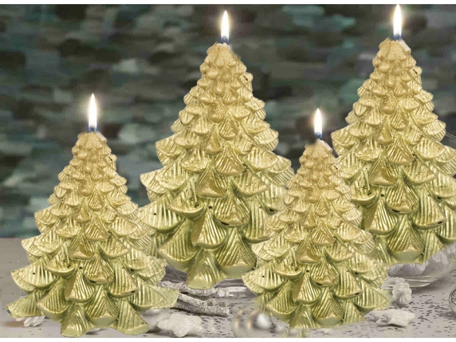 Julelys formet som et træ