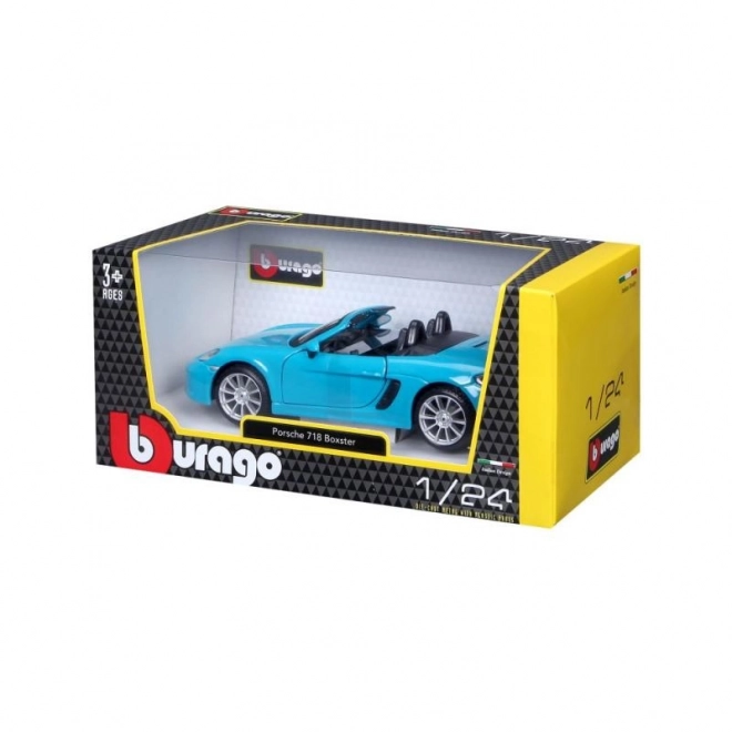Bburago 1:24 Porsche 718 Boxster Blå