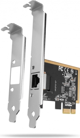 PCIe Gigabit-netværkskort RJ-45 med Realtek-chip, lavprofil og standard