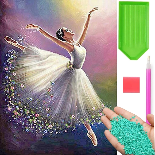 Diamantbroderi Ballerina