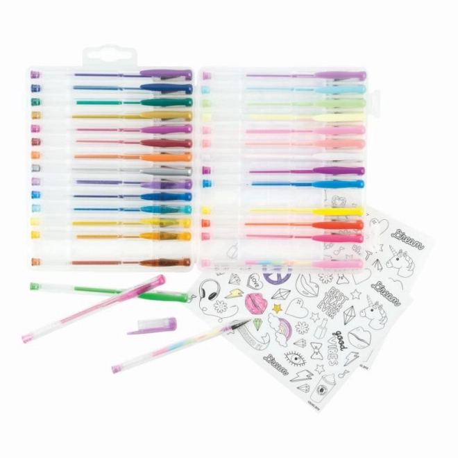 Gelpen MAKE IT REAL - Sæt med 30 farver