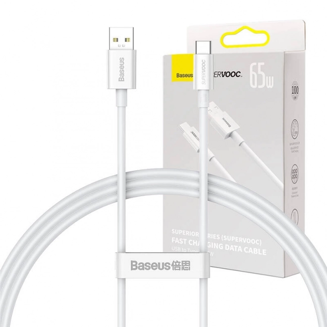 USB-C Kabel Baseus Superior 65W hvid