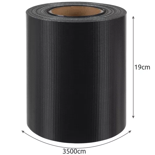 Bånd til hegn 19cmx35m 450g/m2 antracit 23696