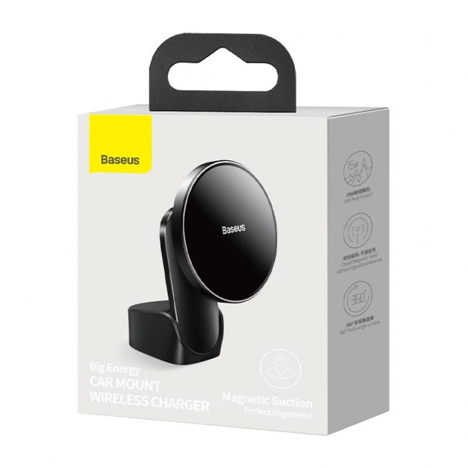 Baseus holder til bil med trådløs oplader 15 W til iPhone 12/13