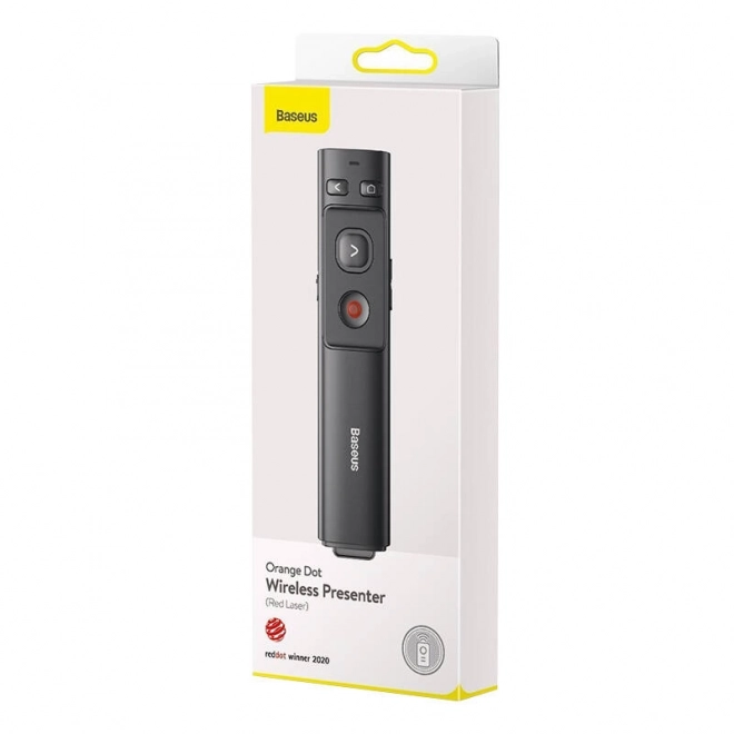 Baseus Orange Dot Multifunktionel fjernbetjening til præsentationer med laserpointer - grå