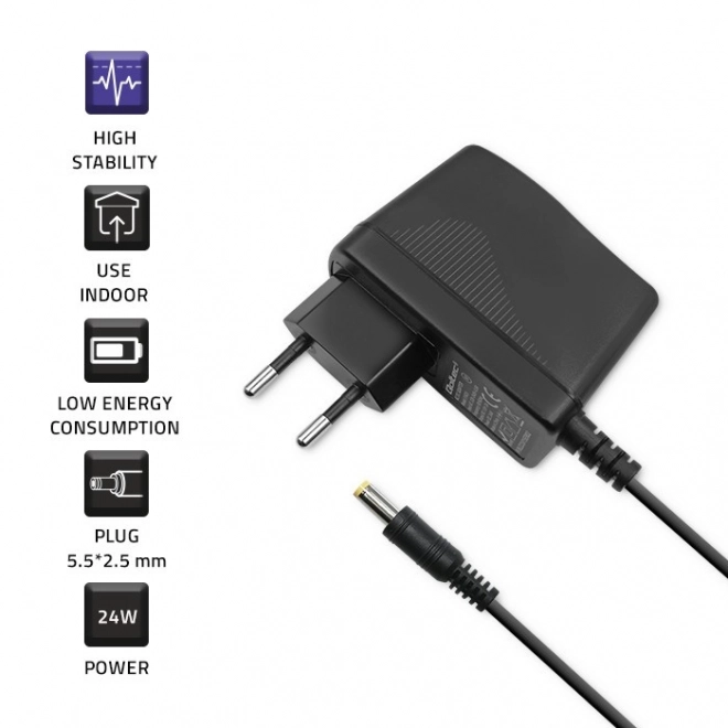 Stikspændingsadapter Qoltec 24W 12V 2A 5.5x2.5