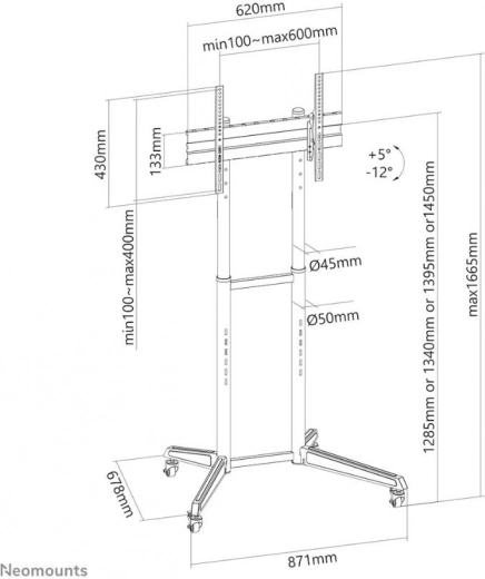 Justerbar højde og tilt