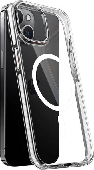 Torras Spark etui til iPhone 15 gennemsigtig