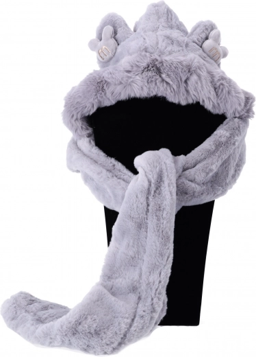 Hue, halstørklæde og handsker i ét