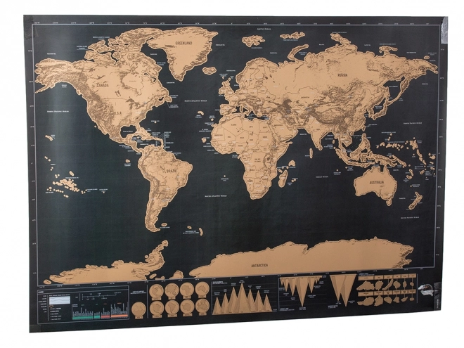 Stor skrab-verdenkort 82 x 59 cm