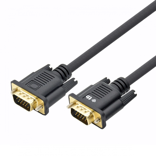 VGA kabel 1.8 m sort forgyldt