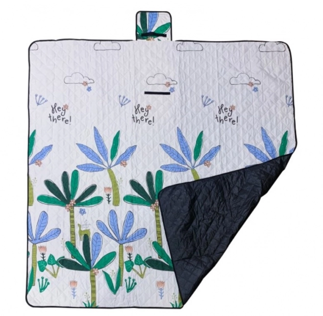 Strandmåtte picnictæppe camping palmer 200x200