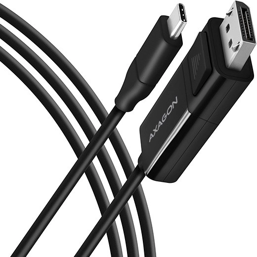 AXAGON aktiv USB‑C til DisplayPort kabel 1,8 m, 4K/60 Hz