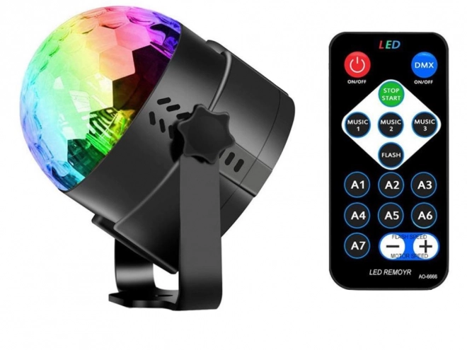LED-diskoprojektor med RGB-lyseffekter