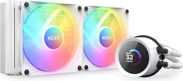 NZXT Kraken 240 RGB LCD hvid vandkøling