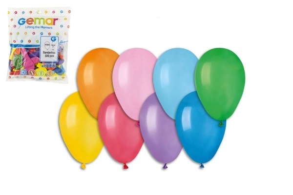 Oppustelige farverige balloner 19 cm - 100 stykker
