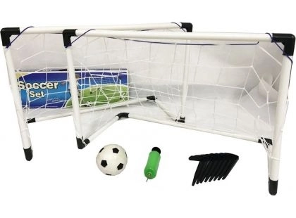 Sæt med 2 fodboldmål til børn