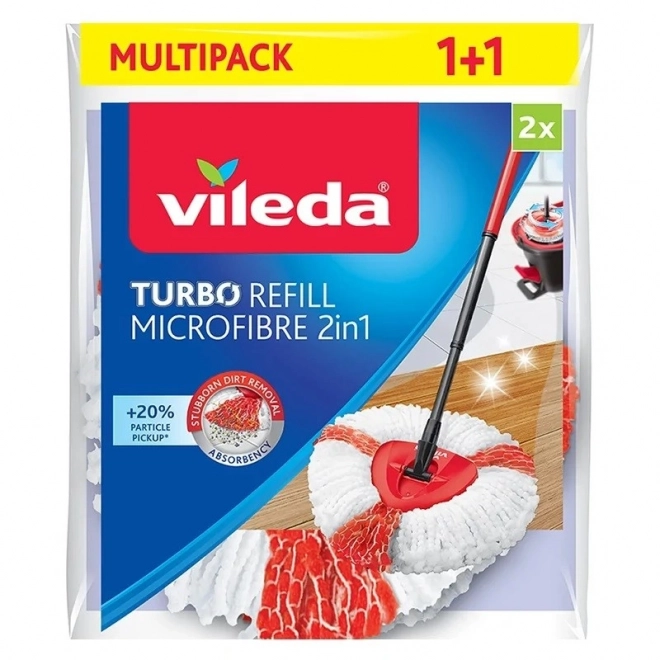 Reservehoveder til roterende moppe TURBO 2-i-1, 2 stk.