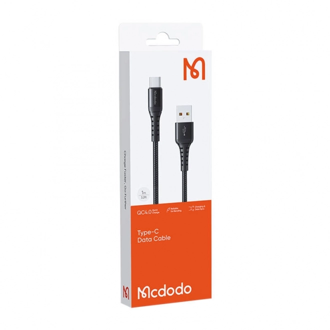 Kabel Mcdodo USB-A til USB-C 60W 3m sort