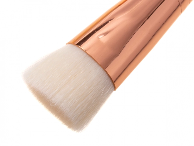 Sæt af makeupbørster 15 stk + etui - brun